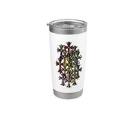 The Star Diamond Multi Color Cross Gobelet isotherme en acier inoxydable double paroi
