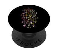 The Star Diamond Multi Color Cross PopSockets PopGrip Adhésif