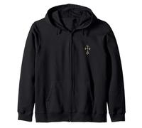 The Star Pave Diamonds Gold Cross Sweat à Capuche