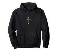 The Star Pave Diamonds Gold Cross Sweat à Capuche