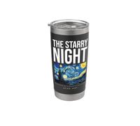 The Starry Night Tee Shirts, Cool Vincent Van Gogh Painter Gobelet isotherme en acier inoxydable double paroi