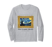 The Starry Night Tee Shirts, Cool Vincent Van Gogh Painter Manche Longue