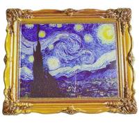 The Starry Night Van Gogh Aimant de réfrigérateur souvenir de voyage 3D Décoration magnétique