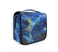 The Starry Sky A Shooting Star Passing by Trousse de toilette de voyage pour femme avec crochet de suspension Trousse essentielle pour articles de toilette Voyage