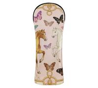 The Starry Sky and The Black Cat Ensemble de housses de golf imperméables en cuir de qualité supérieure avec étiquettes interchangeables pour conducteur, bois de parcours hybride