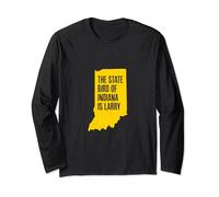 The State Bird of Indiana Is Larry - Merch Amusant Indiana Manche Longue