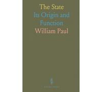 The State: Its Origin and Function