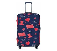 The Statue of Wings Housse de protection élastique pour valise 45,7 à 81,3 cm, Noir/blanc, Medium