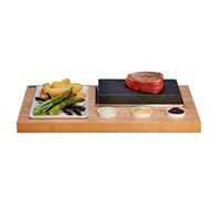 The SteakStones Sizzling Steak Set, un produit de cuisson officiel SteakStones Hot Stone Une façon amusante et interactive de profiter du steak sur la pierre en utilisant la pierre de lave comme on le