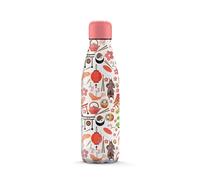 The Steel Bottle - Bouteille isotherme en acier inoxydable, isolation sous vide à double paroi, capacité 500 ml, fermeture hermétique, bouteille d'eau portable (City - Tokyo)