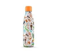 The Steel Bottle - Bouteille isotherme en acier inoxydable, isolation sous vide à double paroi, capacité 500 ml, fermeture hermétique, bouteille d'eau portable (City - Sydney)