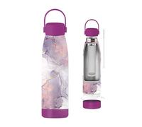THE STEEL BOTTLE - Bouteille thermique pour tisanes et infusions en acier inoxydable, isolation double paroi, 500 ml, hermétique, bouteille portable (VIOLET)