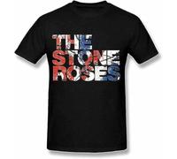 The_Stone_Roses_Waterfall_Short_Sleeve_Tee T Shirt for Men Black Black Manches Courtes(Small)