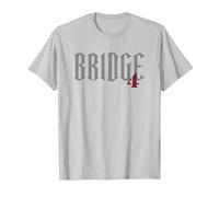 The Stormlight Archive Bridge 4 Titre T-Shirt, Homme, Argent, S