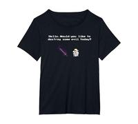 The Stormlight Archive Szeth and Nightblood 8 Bits T-Shirt, Femme Grandes Tailles, Noir, 1X