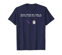 The Stormlight Archive Szeth and Nightblood 8 Bits T-Shirt, Homme, Bleu Marine, XL