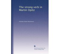 The strong verb in Martin Opitz. 2