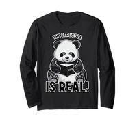 The Struggle is Real Cute Panda Bear Mathématiques Livre de mathématiques Manche Longue