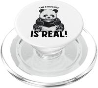 The Struggle is Real Cute Panda Bear Mathématiques Livre de mathématiques PopSockets PopGrip pour MagSafe