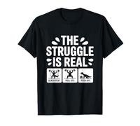 The Struggle is Real Funny T-Rex Gym Workout T-Shirt