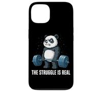The Struggle is Real Panda Fitness Haltérophilie Deadlifting Coque pour iPhone 13