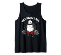 The Struggle is Real Panda Gym Strength Débardeur