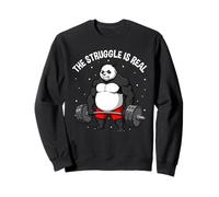 The Struggle is Real Panda Gym Strength Sweatshirt