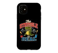 The Struggle is Real T-Rex Drôle Entraînement Gym Humour Dinosaure Coque pour iPhone 11