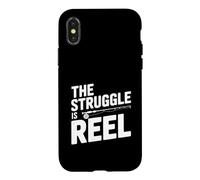 The Struggle is Reel Fishing Humour for Pêcheurs Coque pour iPhone X/XS