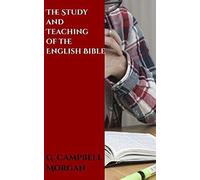 The Study And Teaching Of The English Bible