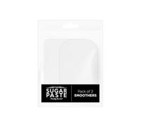 THE SUGAR PASTE™ Smoother Lot de 2: Raclette à gâteau, 2 cornes à pâtisserie, peigne de décoration, lisseur pour gâteaux et pâtisseries, outil DIY - 2 pièces