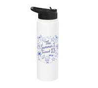 The Summer I Turned 13 Anniversaire Tropical Beach Stainless Steel Insulated Water Bottle