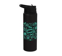 The Summer I Turned 16 Anniversaire Tropical Beach Stainless Steel Insulated Water Bottle