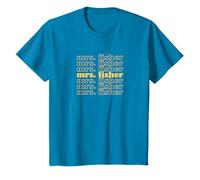 The Summer I Turned Pretty - Mrs. Fisher Gold Repeat Blue T-Shirt