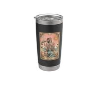 The Summerween Queen Skeleton Tarot Vintage Gobelet isotherme en acier inoxydable double paroi