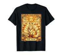 The Sun Carte de Tarot Kitsune Renard à Neuf queues Occulte Japonais T-Shirt