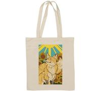 The Sun Tarot Card Art Logo Sac fourre-tout en coton naturel Blanc
