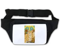 The Sun Tarot Card Art Sac banane avec logo Blanc