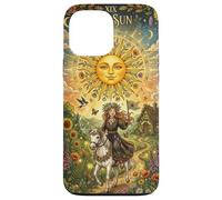 The Sun Tarot Card Celestial Maiden Horse Coque pour iPhone 13 Pro Max