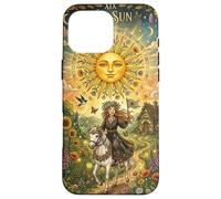 The Sun Tarot Card Celestial Maiden Horse Coque pour iPhone 16 Pro Max