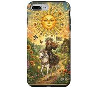 The Sun Tarot Card Celestial Maiden Horse Coque pour iPhone 7 Plus/8 Plus