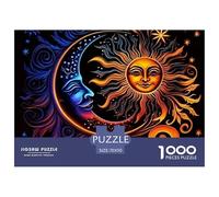 The Sun, The Moon and The Stars Puzzle Jeux The Sun The Moon and The Stars Défi De 1000 Pièces Haute Qualité, Esthétique Unique, Jeu De Puzzle Difficile, Adapté Aux Hommes/Femmes, Adultes Et Personne