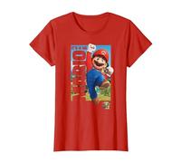 The Super Mario Bros. Movie It’s-a Me Mario Poster T-Shirt, Femme, Rouge, XXL
