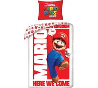 The Super Mario Bros Movie - Parure de lit réversible AG3056 (lit simple) (Rouge/Blanc/Bleu)