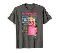 The Super Mario Bros. Movie She Can Do Anything Peach Poster T-Shirt, Homme, Asphalte, L
