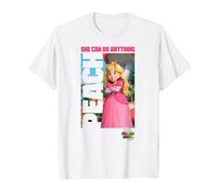 The Super Mario Bros. Movie She Can Do Anything Peach Poster T-Shirt, Homme, Blanc, XL