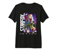 The Super Mario Galaxy Movie Fox McCloud Hero Pose T-Shirt Haut de Gamme
