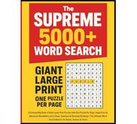 The SUPREME 5000+ Word Search: A Colossal Big Book of Giant Large Print Puzzles with One Puzzle Per Page | Huge Font for Maximum Readability and a ... Find Collection for Adults, Seniors & Teens