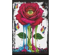 The Surreal Eye Sketchbook: Trippy Rose & Dripping Paint Art Journal | 6x9 Inch, 110 Blank Pages: Blank Drawing Pad for Psychedelic Art, Tattoo ... Sketching | Vibrant Colorful Aesthetic