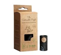 The Sustainable People 112 Sacs à déchets canins compostables à domicile | Avec poignées, Grand, Épais (18 µm), Résistant, Imperméable, Certifié OK compost HOME, compostable à domicile, 8 rouleaux